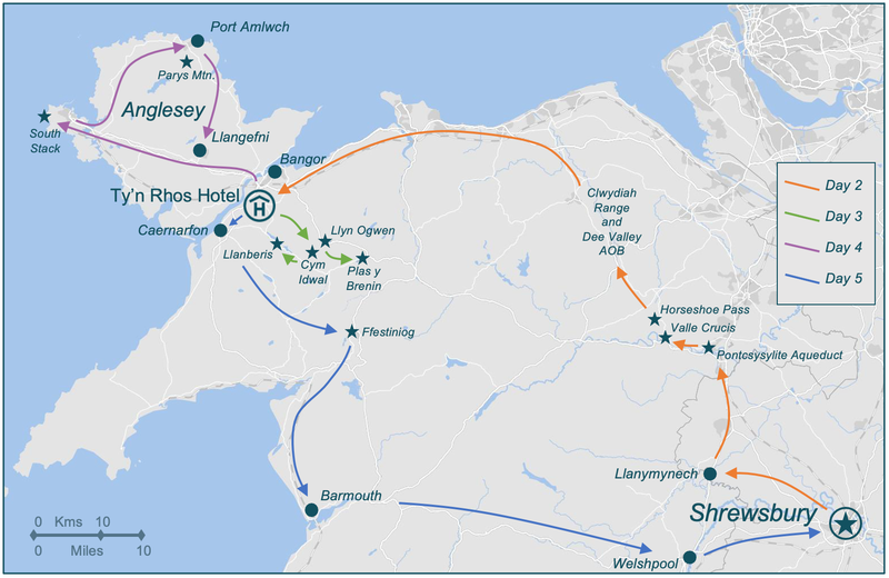 Discovery tours Darwin wales Itinerary Map